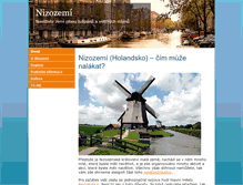 Tablet Screenshot of nizozemi.biz